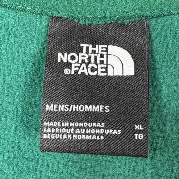 The North Face Half Zip Fleece Pullover Men’s XL Green Long Sleeve - Picture 3 of 8